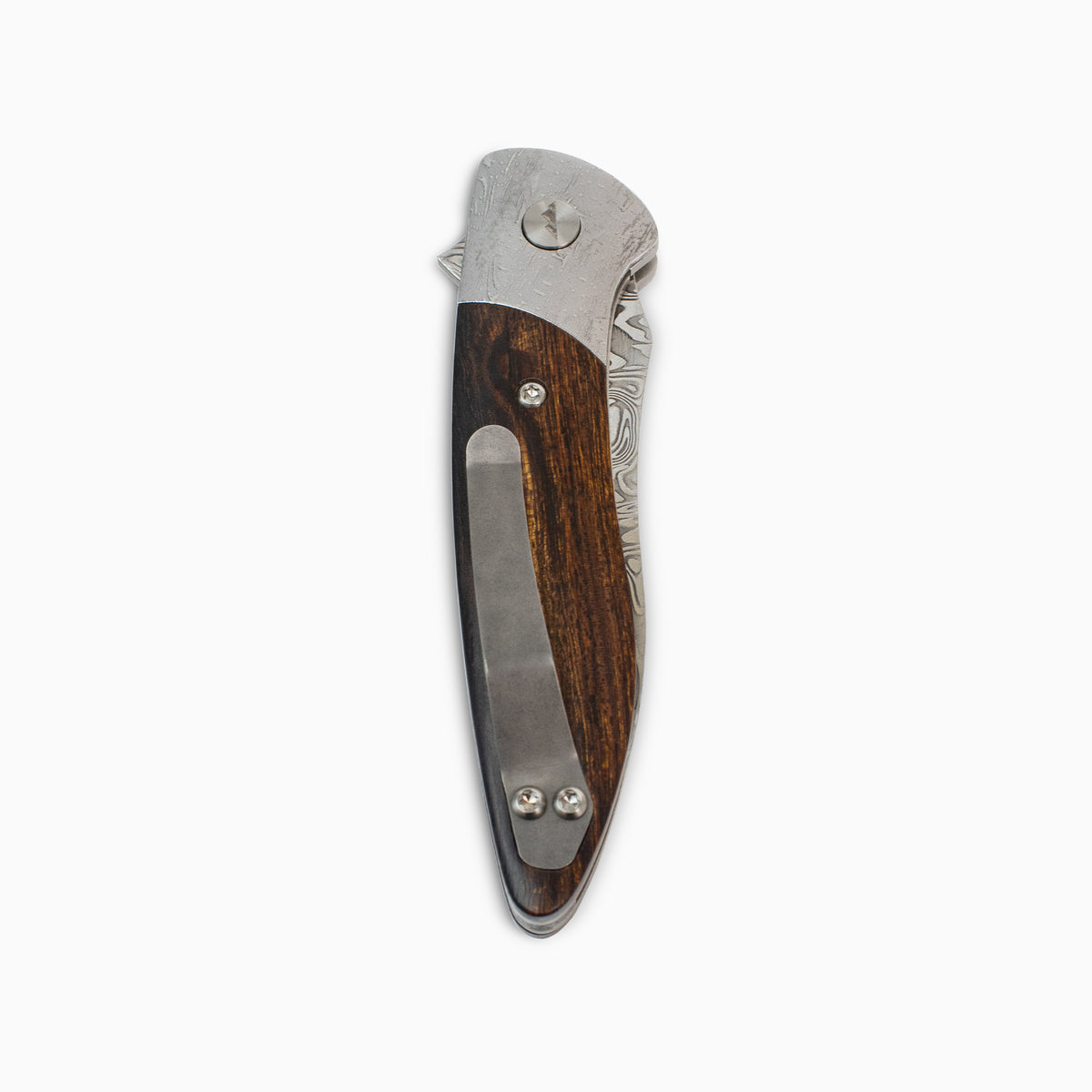 Glory Folder Semi-Custom #315 Ironwood - Dot Matrix Damascus - Bifrost Damasteel