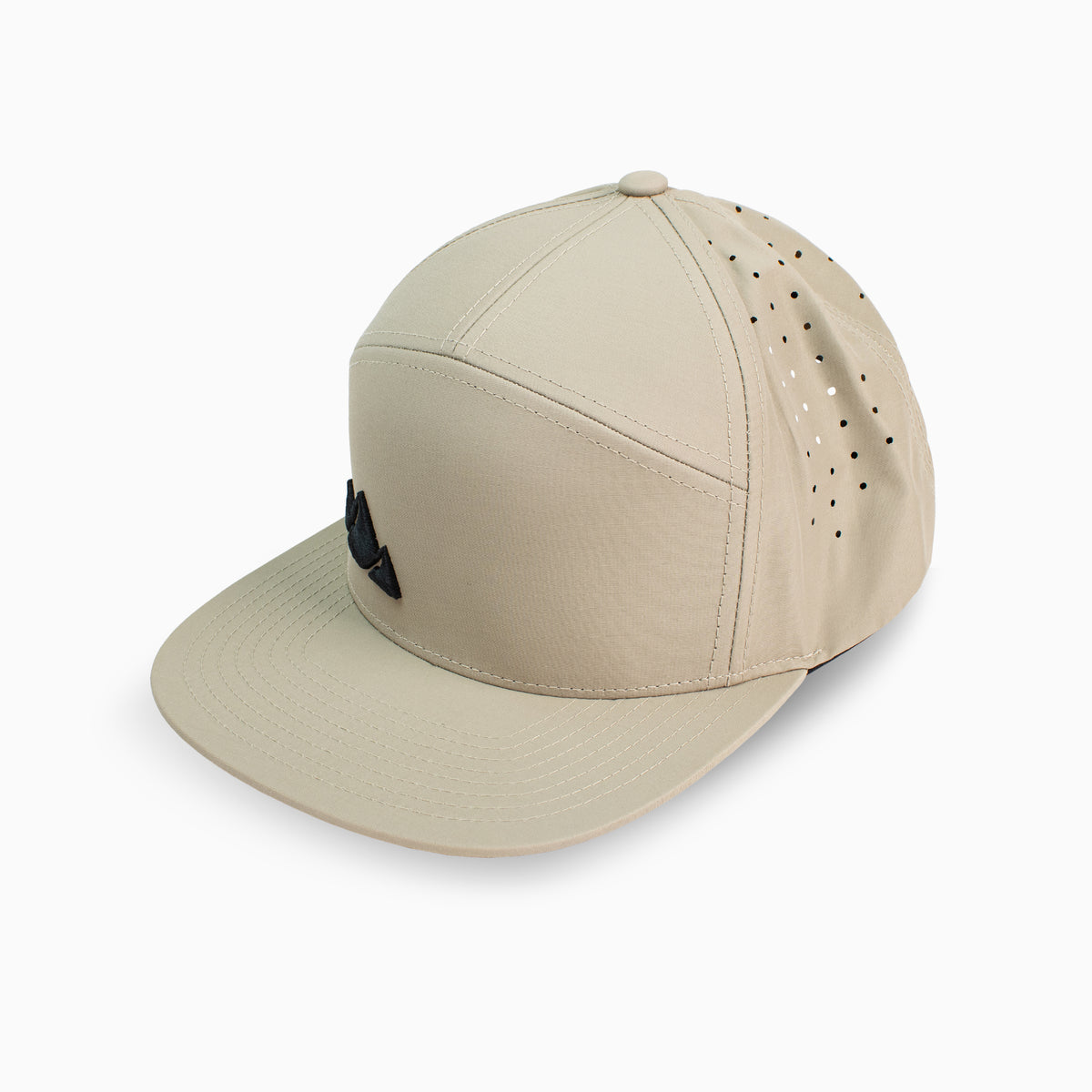 Gravel Perforated Flat Brim Hat | NWKW Logo