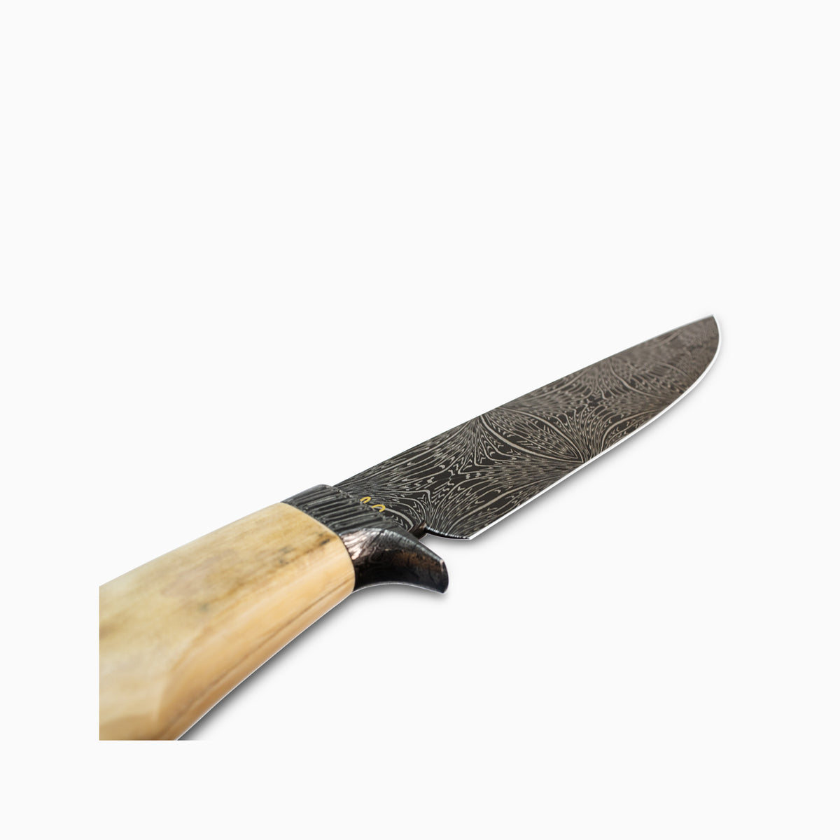 William Porto | Custom Mosaic Damascus Mammoth Ivory Bowie Knife