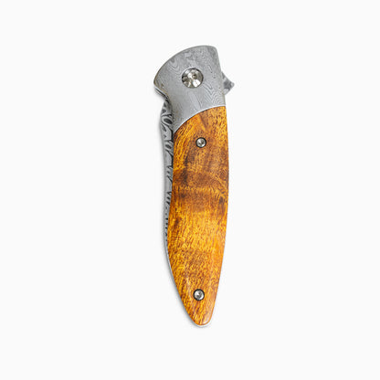 Glory Folder Semi-Custom #258 Ironwood - Spirograph Damascus - Aegir Damasteel