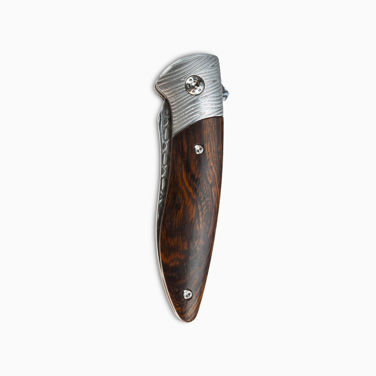 Glory Folder Semi-Custom #261 Ironwood - Herringbone Damascus - Aegir Damasteel
