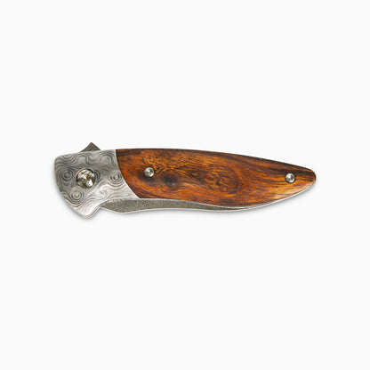 Glory Folder Semi-Custom #263 Ironwood - Raindrop Damascus - Aegir Damasteel