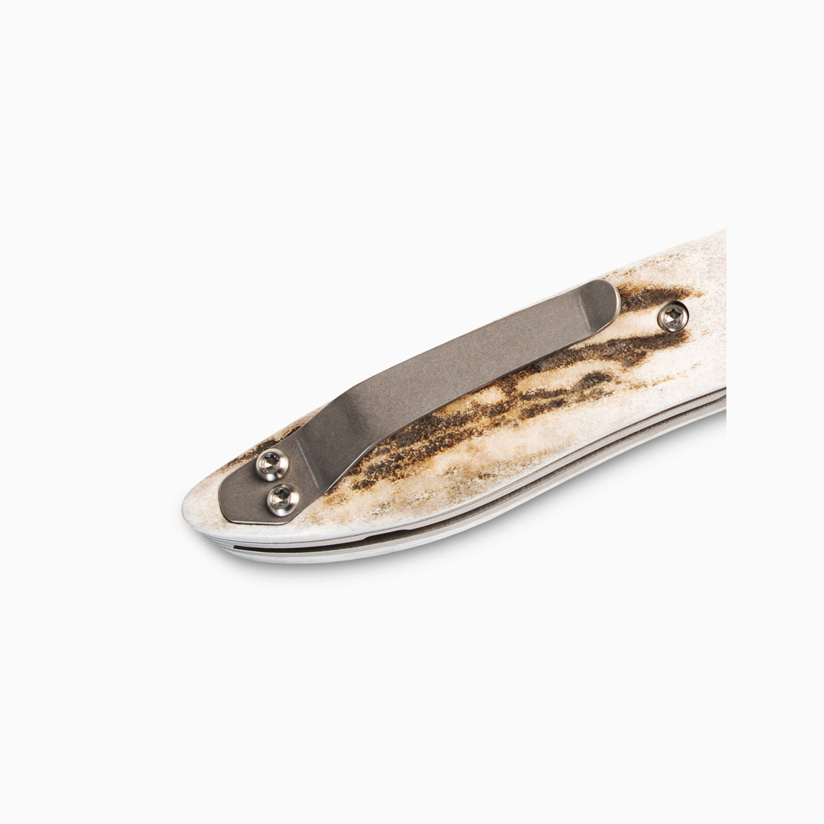 Glory Folder Semi-Custom #284 Elk Antler - Sharktooth Damascus - Aegir Damasteel