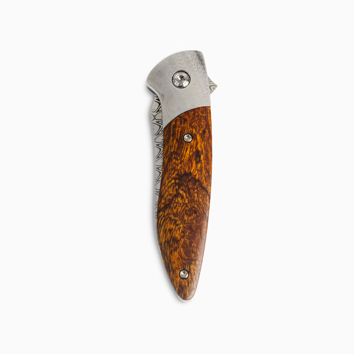 Glory Folder Semi-Custom #285 Ironwood - Sharktooth Damascus - Aegir Damasteel