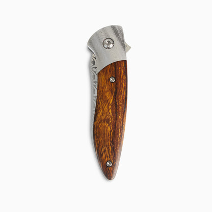 Glory Folder Semi-Custom #286 Ironwood - Sharktooth Damascus - Aegir Damasteel
