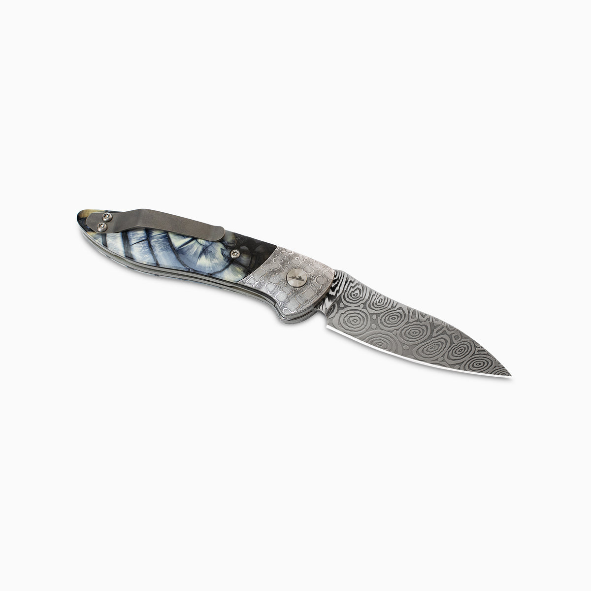 Glory Folder Semi-Custom #310 Mammoth - Reptilian Damascus - Heimskringla Damasteel