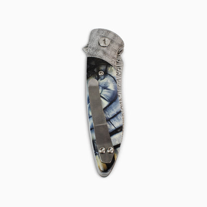 Glory Folder Semi-Custom #310 Mammoth - Reptilian Damascus - Heimskringla Damasteel