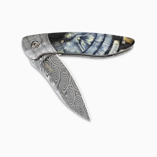 Glory Folder Semi-Custom #310 Mammoth - Reptilian Damascus - Heimskringla Damasteel
