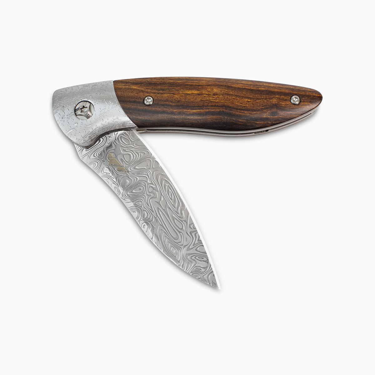 Glory Folder Semi-Custom #315 Ironwood - Dot Matrix Damascus - Bifrost Damasteel