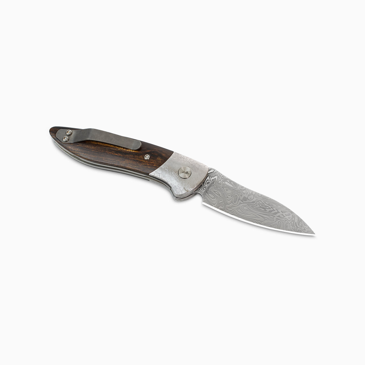 Glory Folder Semi-Custom #315 Ironwood - Dot Matrix Damascus - Bifrost Damasteel