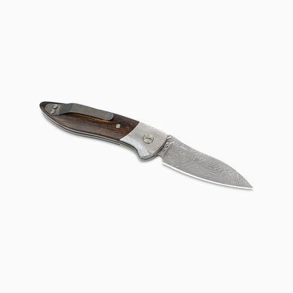 Glory Folder Semi-Custom #315 Ironwood - Dot Matrix Damascus - Bifrost Damasteel