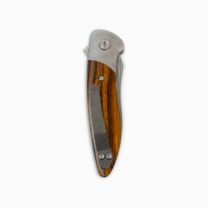 Glory Folder Semi-Custom #319 Ironwood - Herringbone Damascus - Heimskringla Damasteel