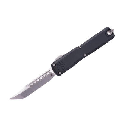Microtech Ultratech Gen III 1119EX-10S | Black Handle + Hellhound Stonewash Blade