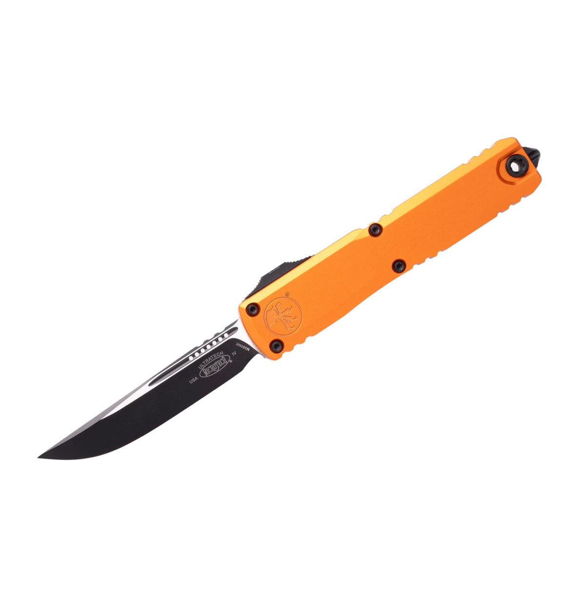 Microtech Ultratech Gen IV 11214-1OR | Orange Handle + S/E Black Blade