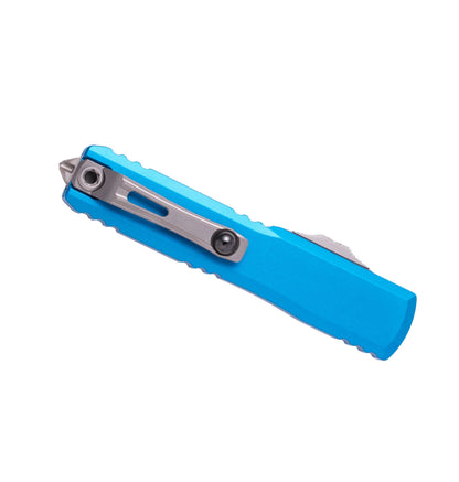 Microtech Ultratech Gen IV 11234-10BL | Blue Handle + T/E Stonewash Blade