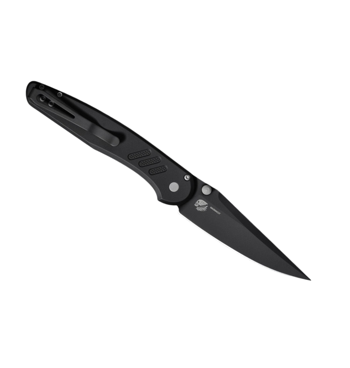 Pro-Tech Avalon PN1103 | Knurled Black Aluminum Handle + DLC Magnacut Blade