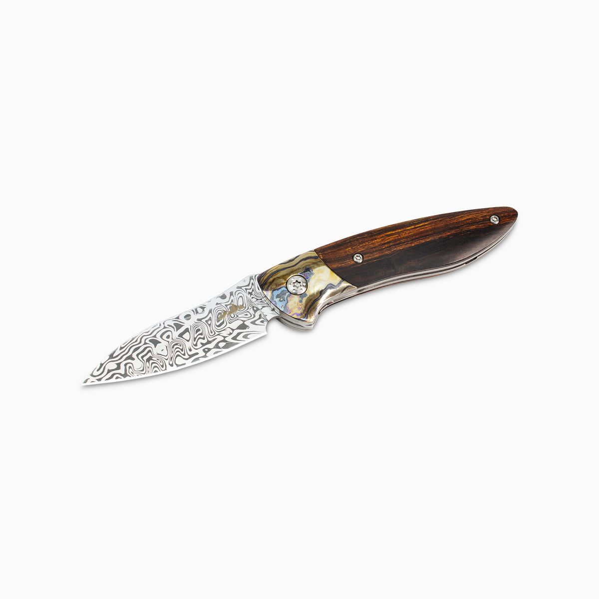 Glory Folder Semi-Custom #296 Ironwood -Zircuti Damascus - Aegir Damasteel
