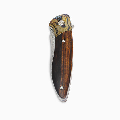 Glory Folder Semi-Custom #296 Ironwood -Zircuti Damascus - Aegir Damasteel