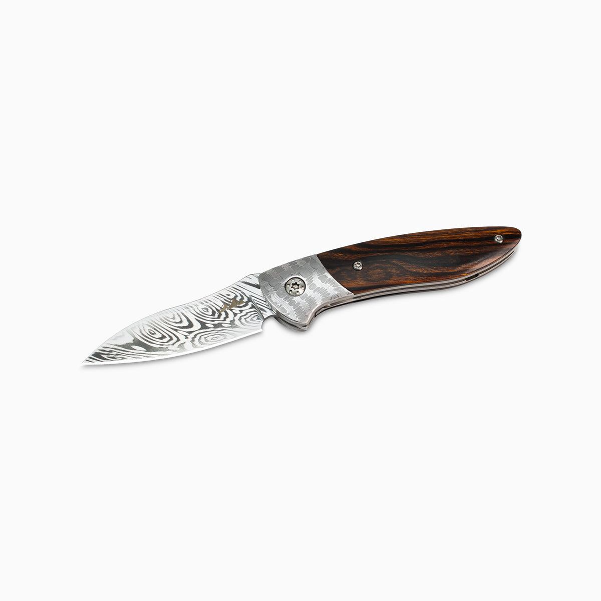 Glory Folder Semi-Custom #297 Ironwood - Reptilian Damascus - Heimskringla Damasteel