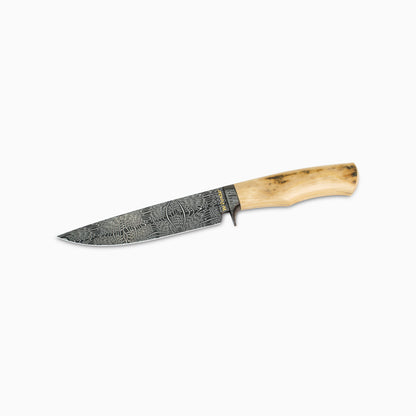 William Porto | Custom Mosaic Damascus Mammoth Ivory Bowie Knife